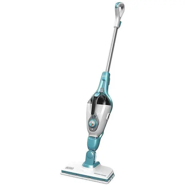 Black & Decker Aparat de curatat cu abur 9 in 1, Black & Decker FSMH1351SM-QS, 1300 W, Rezervor 0.5 L, Alb/Albastru