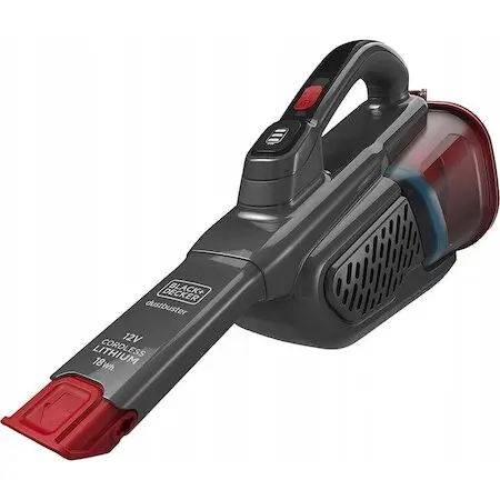 Black & Decker Aspirator portabil, Black&Decker, BHHV315B-QW,18 W, 0.7 l, rosu, negru , gri