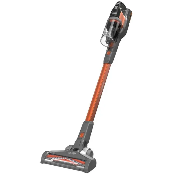 Black & Decker Aspirator vertical 4 in 1 Black & Decker BHFEV182C-QW, 36 W, cu extensie pentru pardosele, acumulator 18V 2.0 Ah, Negru-Portocaliu
