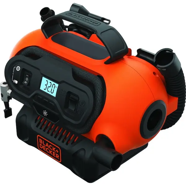 Black & Decker Compresor auto Black & Decker BDCINF18N-QS, 11 Bar, 12V, display LCD, 160 l/min AC, bricheta