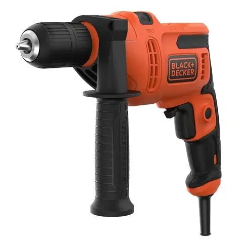 Black & Decker Masina de gaurit cu percutie, 500 W, BEH200K-QS, Black and Decker