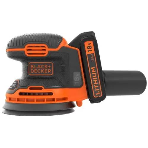 Black & Decker Slefuitor cu acumulator, Black & Decker, 18V/1.5Ah, Gri-Portocaliu