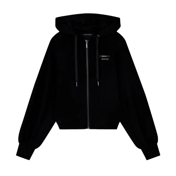 Black zip-up sweatshirt S