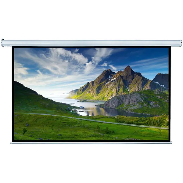 Blackmount Ecran proiectie electric perete/tavan Blackmount, marime vizibila 200cm x 113cm, cu telecomanda