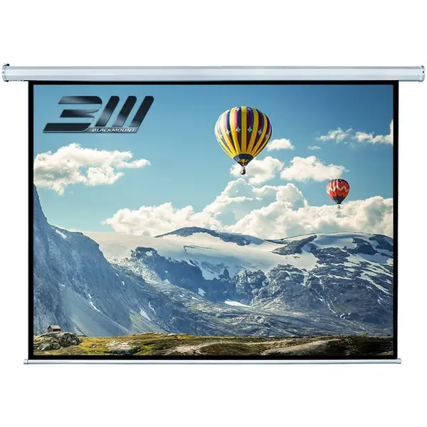 Blackmount Ecran proiectie electric perete/tavan BlackMount, marime vizibila 300cm x 220cm