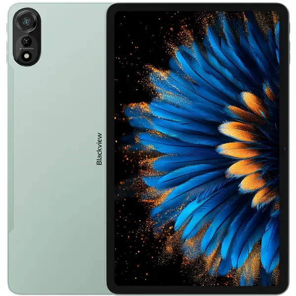 Blackview Tableta Blackview MEGA2, Ecran FHD+ 60Hz 12, 12GB RAM, 256GB Flash, Android 15, Unisoc T615, 16MP+8MP, 9000mAh, 18W, Stylus, Face Unlock, 4G, Dual SIM + Husa, Mouse, Tastatura, Verde