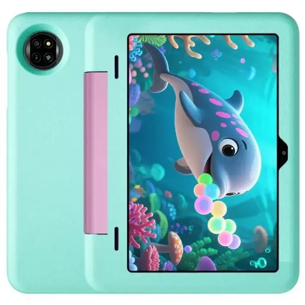 Blackview Tableta Blackview Tab 20 Kids, Procesor Quad-Core Unisoc T310, Ecran HD+ IPS 60Hz 10.1, 4GB RAM, 64GB Flash, 8MP, Android 15, Mod PC, Google Kids Space, 6600 mAh, 10W, Wi-Fi, Verde