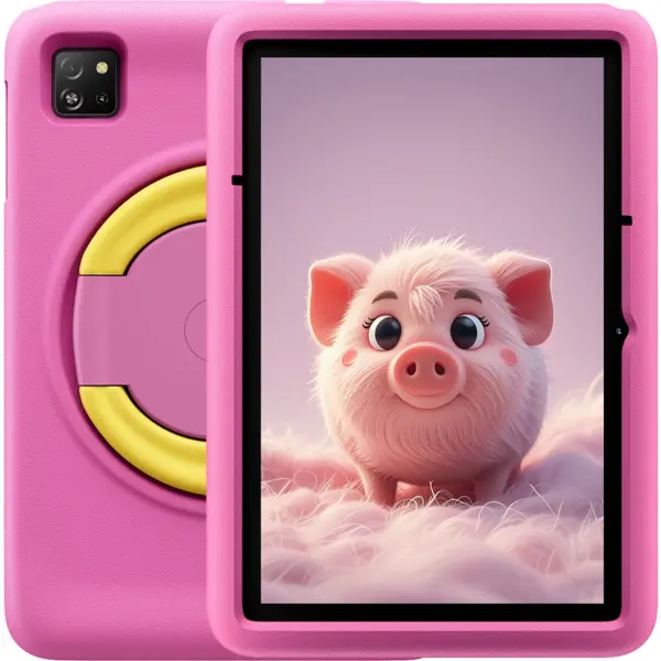 Blackview Tableta Blackview Tab A6 Kids, Procesor AllWinner A523 Octa-Core, Ecran IPS HD+ 10.1, 8GB RAM, 128GB Flash, 8MP, Wi-Fi, Bluetooth, Android, Roz