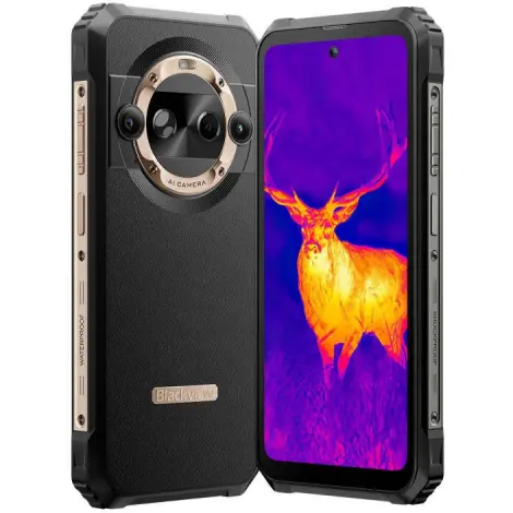 Blackview Telefon Mobil Blackview BL9000, Procesor Mediatek Dimensity 8020, Ecran IPS LCD 6.78, 12GB RAM, 512GB Flash, Camera Duala 50+13 MP, Wi-Fi, 5G, Dual Sim, Android, Negru/Auriu