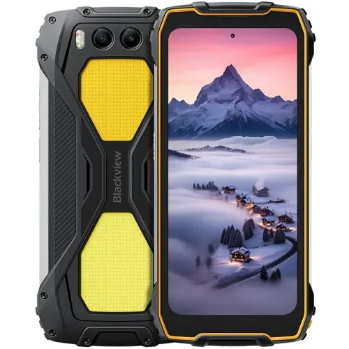 Blackview Telefon Mobil Blackview BV7300, Procesor MediaTek Helio G81, Ecran IPS LCD 6.67, 6GB RAM, 256GB Flash, Camera Duala 50 + 20 MP, Wi-Fi, 4G, Dual Sim, Android, Negru/Galben