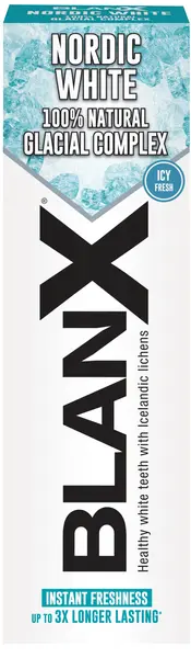 BlanX Pastă de dinți albitoare Nordic White, 75 ml