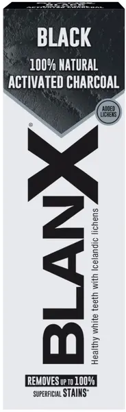 BlanX Pastă de dinți de albire cu cărbune Black, 75 ml