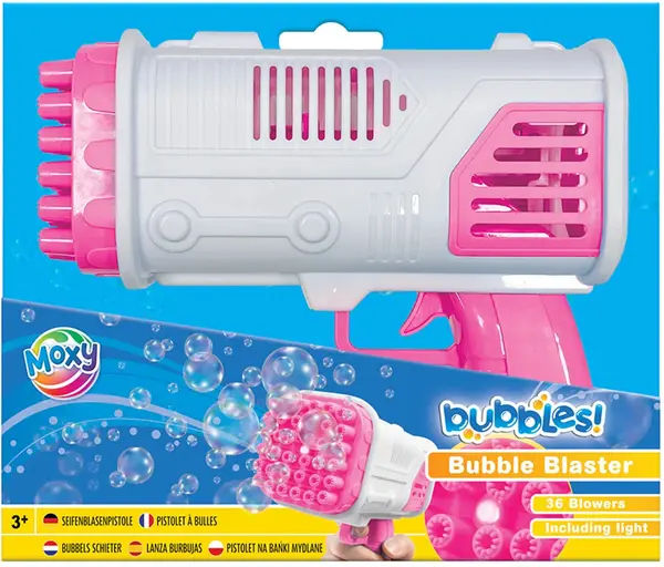 Blaster cu bule Moxy - Cu lumină, roz