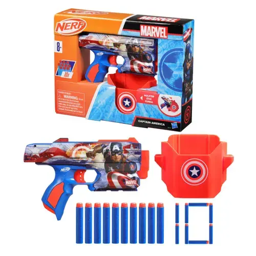 Blaster Nerf Marvel Captain America