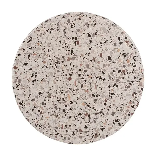 Blat de masa Rotund, Mala, Gri, 70x70x2.5 cm