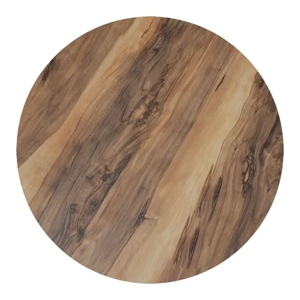 Blat de masa Rotund, Noble, Nuc, 70x70x2.5 cm