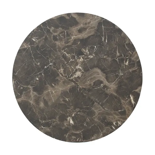 Blat de Masa Verhia Gri inchis D69cm grosime 12mm, 69x69 cm