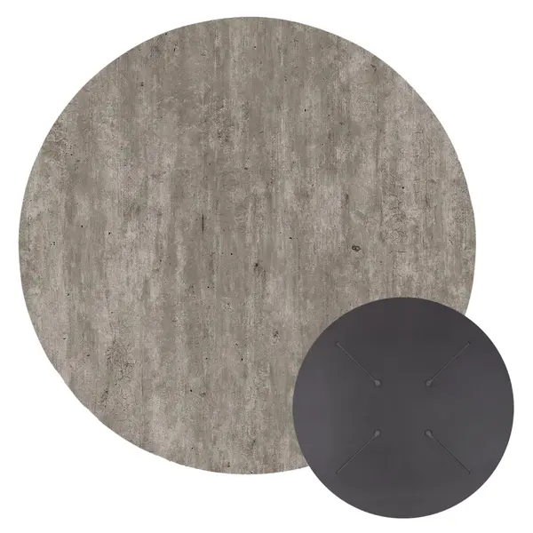 Blat masa HPL RUNAVIK 2 CONCRETE Ø60 CM - Default Title