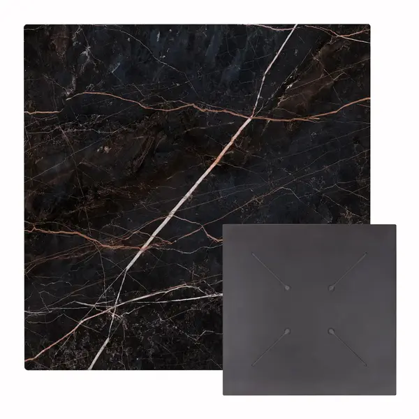 Blat masa HPL VOJENS 2 MARBLE 60 CM - Negru