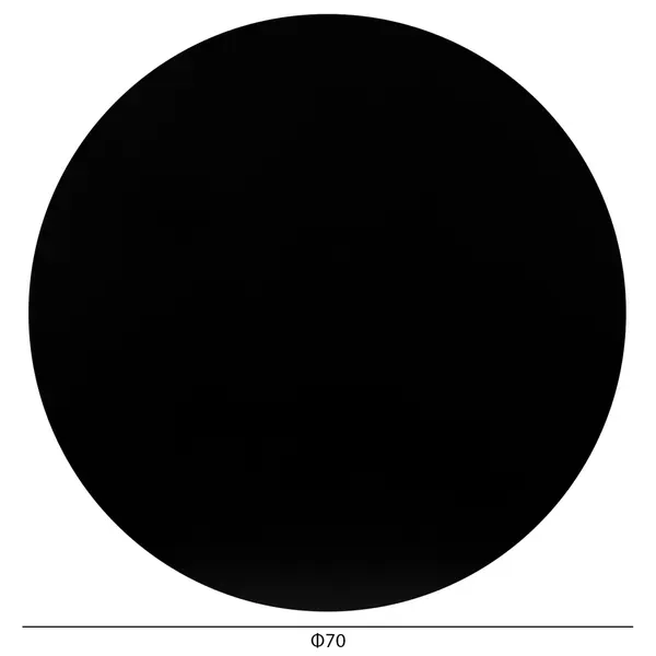 Blat masa HPL VORGAYS 2 BLACK Ø70 CM - Default Title
