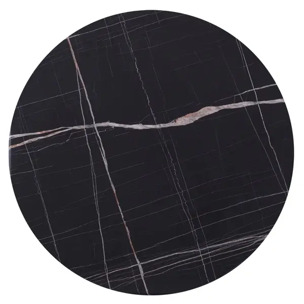 Blat masa WERZALIT DORA MARBLE BLACK Ø60 CM - Default Title