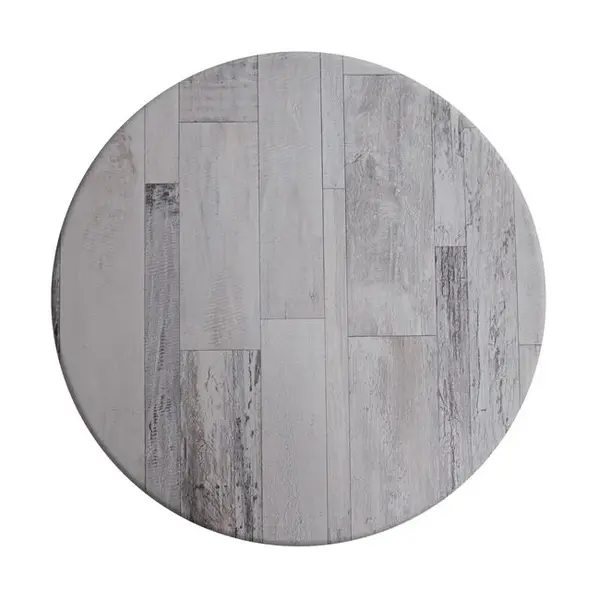 Blat masa WERZALIT DORA WOOD Ø60 CM - Grey