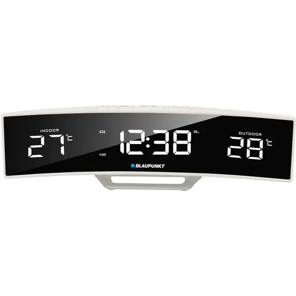 Blaupunkt Ceas cu radio Blaupunkt CR12WH, Termometru, Alb