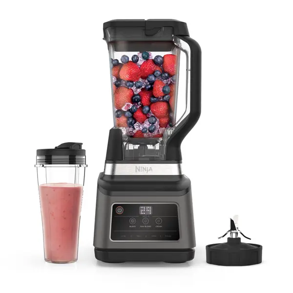 Blender 2in1 Ninja Auto IQ BN750, 1200W, 2.1L 700ml, 3 programe Auto IQ, 4 programe manuale, 3 viteze, functie zdrobire gheata, 1 recipient To Go,