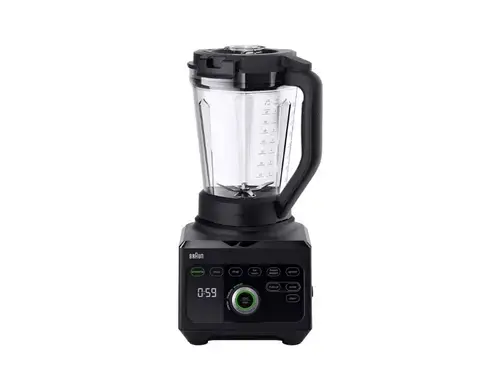 Blender cu carafa Braun PowerBlend 9 JB 9040, 1600 W, 45000 RPM, 3 l, 18 programe (Negru)