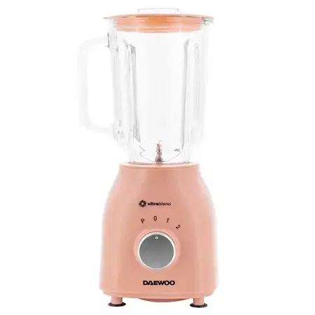 Blender Daewoo UltraLine DB100, 700 W, bol din sticla, capacitate 1.5 L, 5 trepte de viteza+Pulse, lama din inox, zdrobire gheata (Crem)