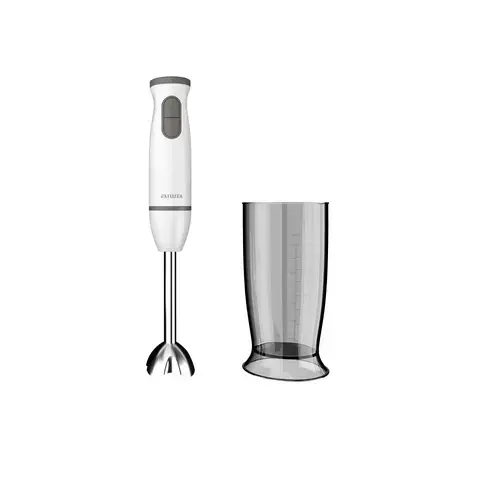 Blender de mana Aiwa ABL-800, 600W, 2 viteze, Functie Turbo, BPA free, 1 accesoriu (Alb)