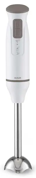 Blender de mână Muhler - MB-600, 600W, 2 viteze, alb/gri