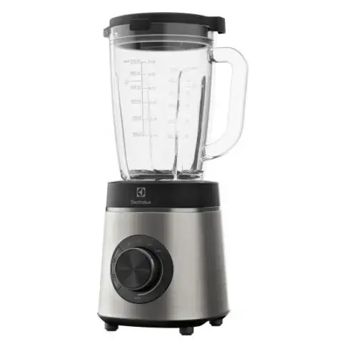 Blender Electrolux Explore 6 E6TB1-6ST, 1400W, 1.5l, viteza variabila + Pulse, 6 lame detasabile, cana din sticla borosilicata, 3 programe (Negru/Argintiu)