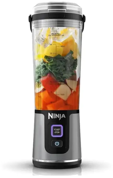 Blender fara fir Ninja Blast BC151EUNV, 300W, 530 ml, baterie li-ion, Negru