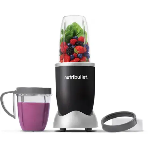 Blender Nutribullet® Original NB606.B, 600 W, 1 viteza, cupa 0.5l, cupa inalta 0.7l (Negru)