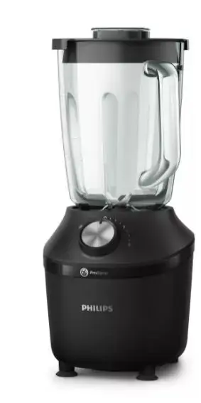 Blender Philips Seria 3000 HR2291/01, 600W, 2l, 2 viteze+Pulse, Zdrobire gheata, Sistem ProBlend (Negru)