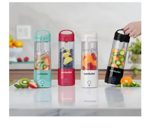 Blender portabil NUTRIBULLET NBP003B, 0.475l, 1 treapta viteza, USB-C (Negru)