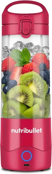 Blender portabil NUTRIBULLET NBP003MA, 0.475l, 1 treapta viteza, USB-C (Magenta)