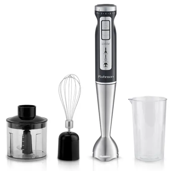 Blender Rohnson - 3 în 1 R-5794 , 1000W, 9 viteze, negru/gri
