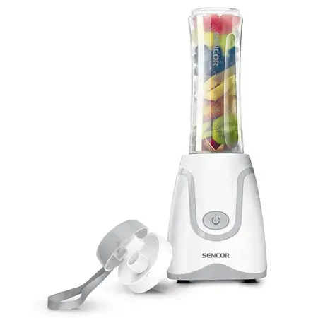 Blender SENCOR SBL2110WH SMOOTHIE, 500W, 0.6L, Functii: Pasare, Amestecare, Tocare (Alb)