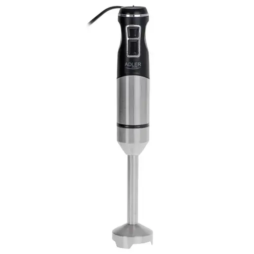 Blender vertical de mana Adler AD 4628, 1900 W, Functie Turbo, 16.000 rpm (Negru/Inox)