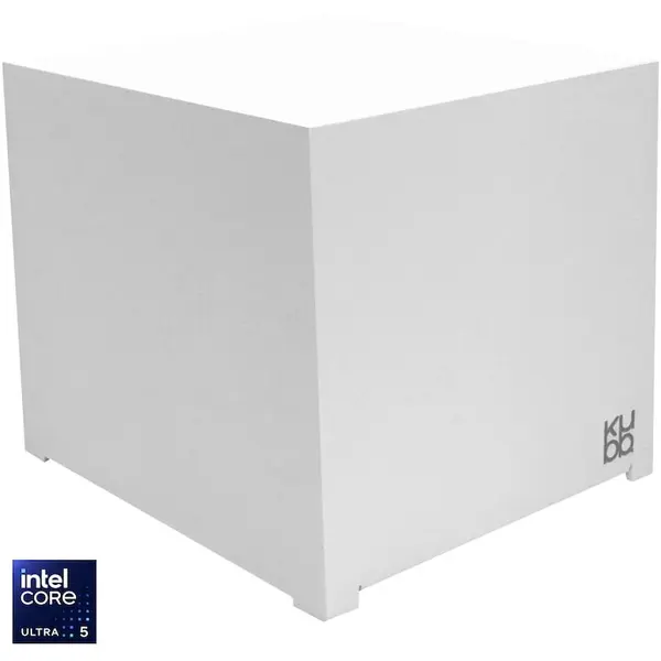 Bleu Jour Sistem desktop, Mini PC Bleu Jour KUBB, procesor Intel® Core™ Ultra 5 125H, 16GB RAM, 512GB SSD, Intel® Arc™ graphics, Port RJ-45 (Ethernet 2.5 Gbps), Wi-Fi 6E AX211, Bluetooth 5.3, Windows 11 Pro, Alb perlat