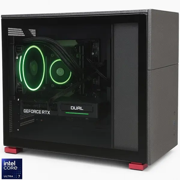 Bleu Jour Sistem Desktop PC Gaming BLEU JOUR cu procesor Intel® Core™ Ultra 7 265KF pana la 5.5GHz, 16GB DDR5, 1TB SSD, NVIDIA® GeForce RTX™ 5060 Ti 8GB GDDR7, Windows 11 Pro, Negru