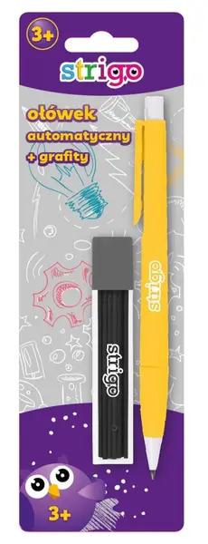 Blister Creion mecanic Strigo + rezerva HB, mina 0.2 mm