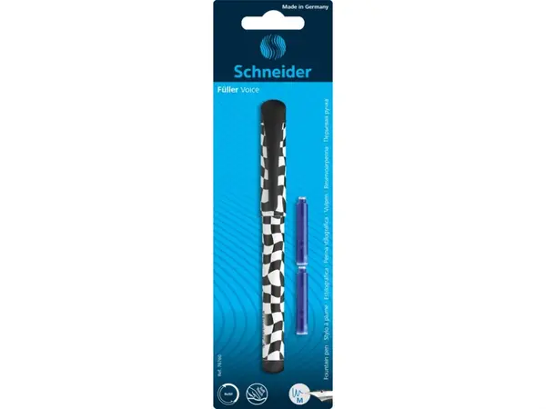 Blister Stilou si 2 rezerve cerneala Schneider Voice,model geometric