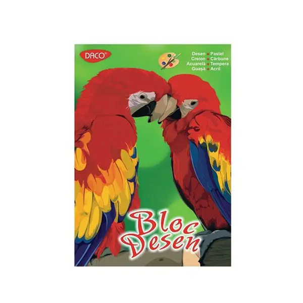 Bloc de desen A4, 16file, 170g/mp, Daco