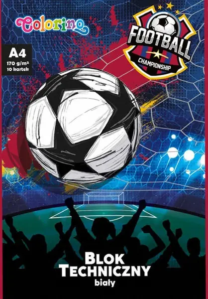 Bloc de desen Colorino Football - A4, 10 foi