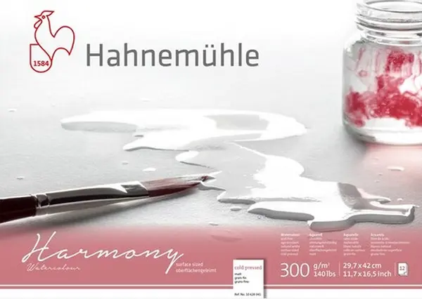 Bloc de schițe Hahnemuhle Harmony - A3, hârtie presată la rece, 12 coli