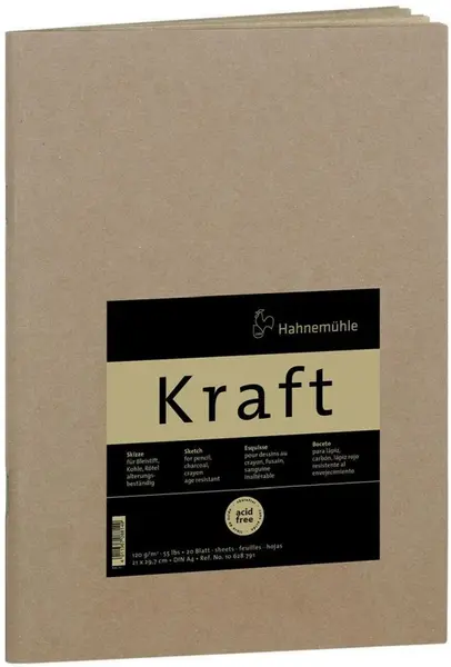 Bloc de schițe Hahnemuhle Kraft - A4, 20 de coli