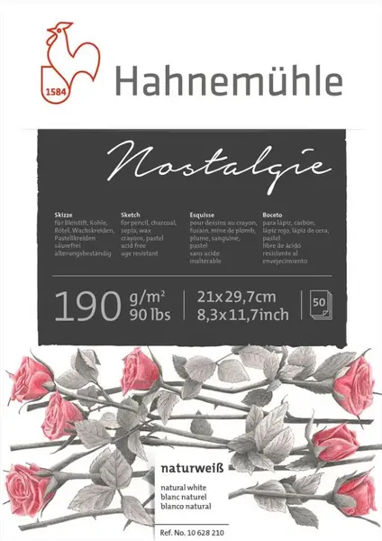 Bloc de schițe Hahnemuhle Nostalgie - A4, 50 de coli